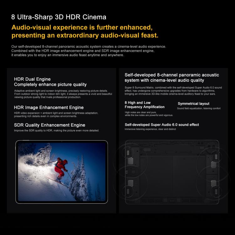 Tablet PC iQOO Pad5 Pro 13 polegadas, 12GB+256GB, OriginOS 5 MediaTek Dimensity 9400+ Octa Core, 12GB+256GB