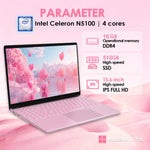 Portátil GXMO T152J 15.6 polegadas, 16GB+512GB, Windows 11 Pro Intel Celeron N5100 Quad Core, Suporte Desbloqueio por Impressão Digital, Ficha UE, 16GB+512GB, Ficha UE