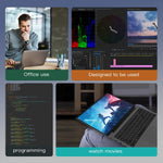 Portátil GXMO G156 15.6 polegadas, 16GB+512GB, Windows 11 AMD Ryzen 7 5825U Octa Core, Suporte Desbloqueio por Impressão Digital, Ficha US, 32GB+1TB