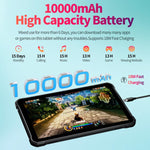 UNIWA UTAB R1040 Tablet PC Resistente Impermeável IP67, 8GB+128GB, 10,1 polegadas Android 15 Mediatek MT8786 Octa Core, Rede: 4G, Ficha US, UTAB R1040