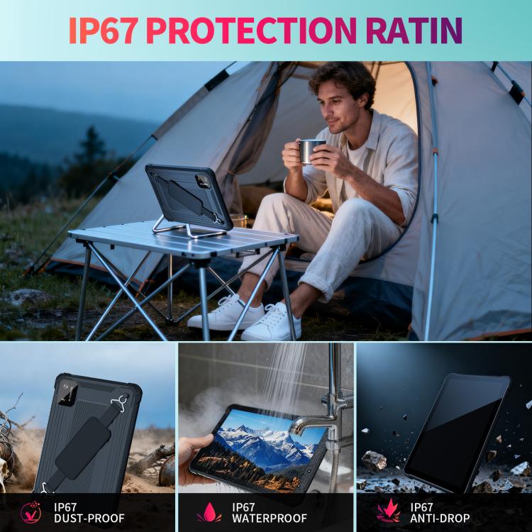 UNIWA UTAB R1040 Tablet PC Resistente Impermeável IP67, 8GB+128GB, 10,1 polegadas Android 15 Mediatek MT8786 Octa Core, Rede: 4G, Ficha US, UTAB R1040