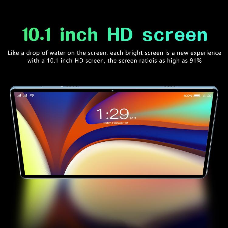BDF P70 Tablet PC 4G LTE 10,1 polegadas, 4GB+64GB, Android 10 MTK6750 Octa Core, Suporte Dual SIM, Ficha US, 6GB+128GB, Ficha US