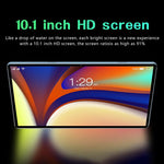 BDF P70 Tablet PC 4G LTE 10,1 polegadas, 6GB+128GB, Android 10 MTK6750 Octa Core, Suporte Dual SIM, Ficha UK, 8GB+256GB, Ficha UK