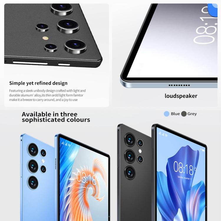 BDF H39 Tablet PC 4G LTE de 10,1 polegadas, 6GB+128GB, Android 10 MTK6750 Octa Core, Suporte Dual SIM, Ficha UE, 8GB+256GB, Ficha UE