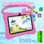 BDF K3 Tablet PC Infantil WiFi de 7 polegadas com Capa de Silicone, 1GB+16GB, Android 8.1 MTK6735 Quad Core CPU, Ficha EUA, 3GB+32GB