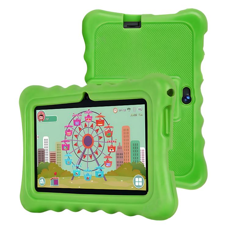 BDF T7 Tablet PC Infantil WiFi de 7 polegadas com Capa de Silicone, 1GB+16GB, Android 8.1 MTK6735 Quad Core CPU, Ficha EUA, 3GB+32GB