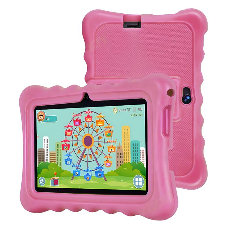 BDF T7 Tablet PC Infantil WiFi de 7 polegadas com Capa de Silicone, 2GB+32GB, Android 8.1 MTK6735 Quad Core CPU, Ficha EUA, 4GB+64GB
