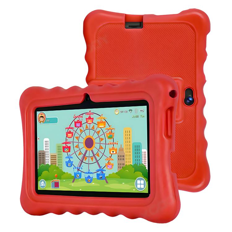 BDF T7 Tablet PC Infantil WiFi de 7 polegadas com Capa de Silicone, 2GB+32GB, Android 8.1 MTK6735 Quad Core CPU, Ficha EUA, 4GB+64GB