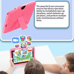 Tablet PC Infantil BDF WiFi 7 polegadas com Capa de Silicone Cogumelo, 2GB+32GB, Android 8.1 MTK6735 CPU Quad Core, Plugue EUA, 4GB+64GB