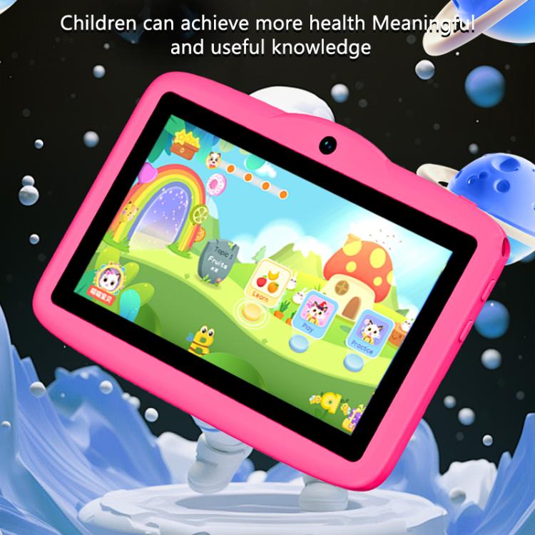 Tablet PC Infantil BDF WiFi 7 polegadas com Capa de Silicone Cogumelo, 2GB+32GB, Android 8.1 MTK6735 CPU Quad Core, Plugue EUA, 4GB+64GB