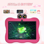 Tablet PC Infantil BDF WiFi 7 polegadas com Capa de Silicone Caranguejo, 1GB+16GB, Android 8.1 MTK6735 CPU Quad Core, Plugue EUA, 3GB+32GB