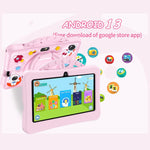 Tablet PC Infantil BDF WiFi 7 polegadas com Capa de Silicone Astronauta Portátil, 1GB+16GB, Android 8.1 MTK6735 CPU Quad Core, Plugue EUA, 3GB+32GB