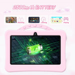 Tablet PC Infantil BDF WiFi 7 polegadas com Capa de Silicone Astronauta Portátil, 1GB+16GB, Android 8.1 MTK6735 CPU Quad Core, Plugue EUA, 3GB+32GB