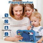 Tablet PC Infantil BDF WiFi 7 polegadas com Capa de Silicone Homem do Espaço, 2GB+32GB, Android 8.1 MTK6735 CPU Quad Core, Plugue EUA, 4GB+64GB
