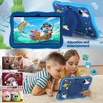 Tablet PC Infantil BDF WiFi 7 polegadas com Capa de Silicone Homem do Espaço, 2GB+32GB, Android 8.1 MTK6735 CPU Quad Core, Plugue EUA, 4GB+64GB