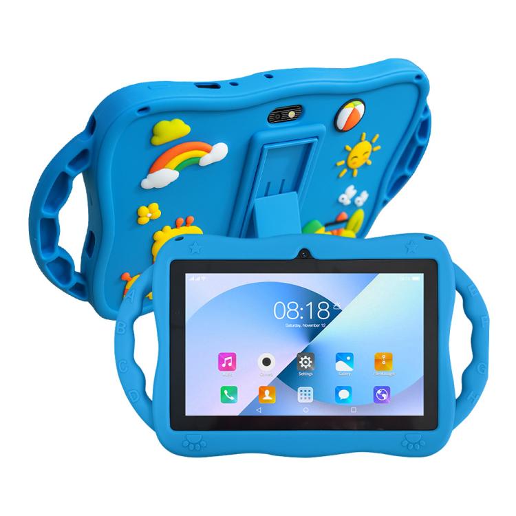 Tablet PC Infantil BDF WiFi 7 polegadas com Capa de Silicone Girafa, 1GB+16GB, Android 8.1 MTK6735 CPU Quad Core, Plugue EUA, 3GB+32GB