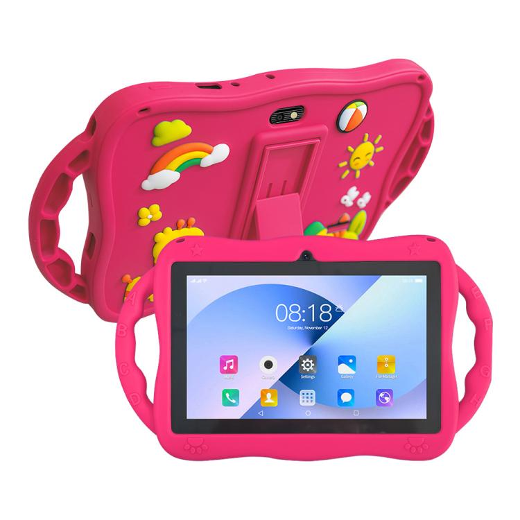 Tablet PC Infantil BDF WiFi 7 polegadas com Capa de Silicone Girafa, 2GB+32GB, Android 8.1 MTK6735 CPU Quad Core, Plugue EUA, 4GB+64GB