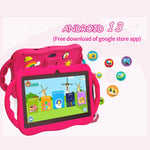 Tablet PC Infantil BDF WiFi 7 polegadas com Capa de Silicone Girafa, 2GB+32GB, Android 8.1 MTK6735 CPU Quad Core, Plugue EUA, 4GB+64GB