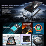 HOTWAV Tab R9 Pro Tablet Robusto IP68/IP69K, 6GB+256GB, 11 polegadas Android 14 Unisoc T606 Octa Core Rede 4G, Versão Global com Google Play, Plugue UE, Tab R9 Pro