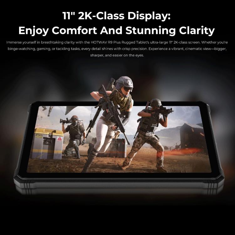 Tablet Robusto HOTWAV Tab R9 Plus IP68/IP69K, 8GB+512GB, 11 polegadas Android 14 Unisoc T7280 Octa Core 4G, Versão Global com Google Play, Plugue UE, Tab R9 Plus