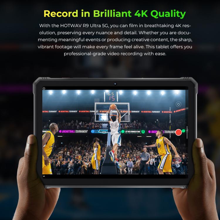 Tablet Robusto HOTWAV Tab R9 Ultra IP68/IP69K, 8GB+512GB, 11 polegadas Android 15 Unisoc T8200 Octa Core 5G, Versão Global com Google Play, Plugue UE, Tab R9 Ultra