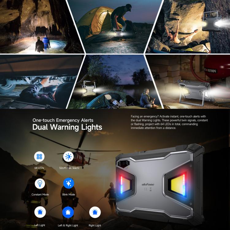 Tablet PC Robusto Ulefone Armor Pad 5 Pro, 12GB+512GB, 11 polegadas Android 15 MediaTek Dimensity 7400X Octa Core 5G, Plugue UE, Armor Pad 5 Pro