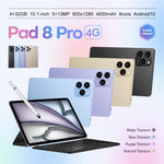 Conjunto Combo Tablet PC Pad 8 Pro 10,1 polegadas 4G LTE, 4GB+32GB, Android 10 MT6755 Octa Core, com Teclado / Rato / Capa de Pele, Ficha UE, Ficha UE