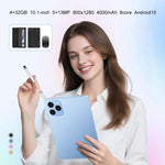 Conjunto Combo Tablet PC Pad 8 Pro 10,1 polegadas 4G LTE, 4GB+32GB, Android 10 MT6755 Octa Core, com Teclado / Rato / Capa de Pele, Ficha Reino Unido, Ficha Reino Unido