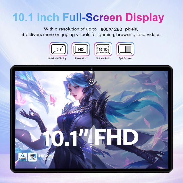 Conjunto Combo Tablet PC Pad 9 Pro 10,1 polegadas 4G LTE, 4GB+32GB, Android 10 MT6755 Octa Core, com Teclado / Rato / Capa de Pele, Ficha EUA, Ficha EUA