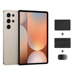 Conjunto Combo Tablet PC Pad 9 Pro 10,1 polegadas 4G LTE, 4GB+32GB, Android 10 MT6755 Octa Core, com Teclado / Rato / Capa de Pele, Ficha UE, Ficha UE