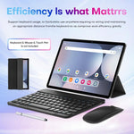 Conjunto Combo Tablet PC Pad 9 Pro 10,1 polegadas 4G LTE, 4GB+32GB, Android 10 MT6755 Octa Core, com Teclado / Rato / Capa de Pele, Ficha UE, Ficha UE
