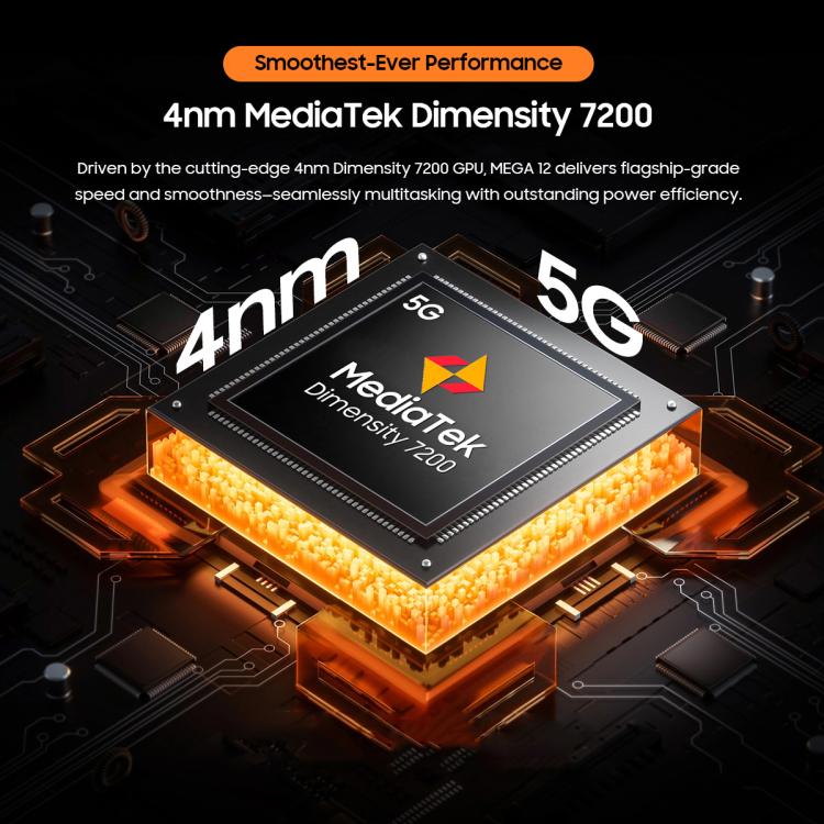 Blackview MEGA 12 Tablet PC, 12GB+256GB, 12,2 polegadas Android 16 MediaTek Dimensity 7200 Octa Core, Rede: 5G, Versão Global com Google Play