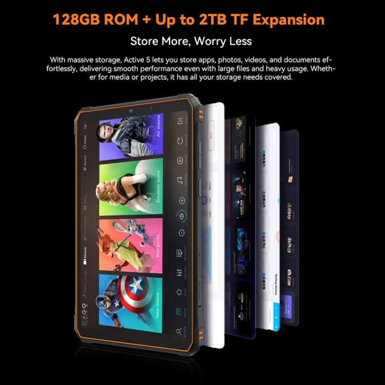 Tablet Robusto Blackview Active 5 4G, 8GB+128GB, 8.68 polegadas Android 14 Unisoc UMS9230E T615 Octa Core, Versão Global com Google Play, Active 5