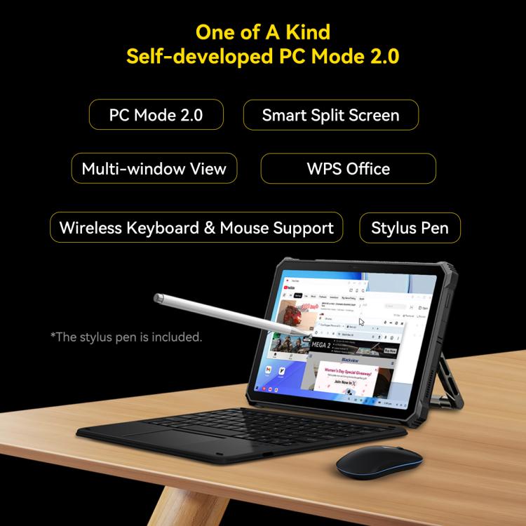 Tablet robusto Blackview Active 12 Pro 5G, 12GB+256GB, 11 polegadas Android 15 Dimensity 7300 Octa Core, Versão Global com Google Play, 16GB+1TB