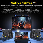 Tablet robusto Blackview Active 12 Pro 5G, 12GB+256GB, 11 polegadas Android 15 Dimensity 7300 Octa Core, Versão Global com Google Play, 16GB+1TB
