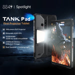 Unihertz 8849 Tank Pad Tablet Robusto & Projetor, 16GB+512GB, 10,95 polegadas Android 14 Dimensity 8200 Octa Core Rede 5G, Plugue UE, Tank Pad Rede 5G