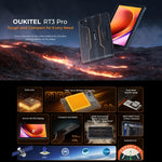 OUKITEL RT3 Pro Tablet Robusto IP68/IP69K com Rede 4G, 4GB+128GB, 8,0 polegadas Android 14 MediaTek G81 Octa-Core Suporta Dual SIM, Plugue UE, RT3 Pro 4GB+128GB