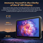 OUKITEL RT3 Pro Tablet Robusto IP68/IP69K com Rede 4G, 4GB+128GB, 8,0 polegadas Android 14 MediaTek G81 Octa-Core Suporta Dual SIM, Plugue UE, RT3 Pro 4GB+128GB