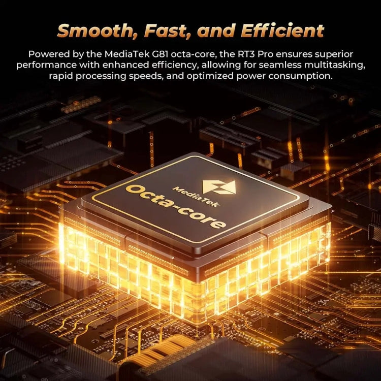 OUKITEL RT3 Pro Tablet Robusto IP68/IP69K com Rede 4G, 4GB+128GB, 8,0 polegadas Android 14 MediaTek G81 Octa-Core Suporta Dual SIM, Plugue UE, RT3 Pro 4GB+128GB