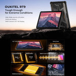 OUKITEL RT9 Tablet Robusto IP68/IP69K com Rede 4G, 6GB+256GB, 11 polegadas Android 14 Unisoc T606 Octa-Core Suporta Dual SIM, Plugue UE, RT9 6GB+256GB