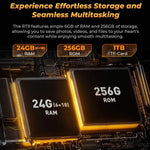OUKITEL RT9 Tablet Robusto IP68/IP69K com Rede 4G, 6GB+256GB, 11 polegadas Android 14 Unisoc T606 Octa-Core Suporta Dual SIM, Plugue UE, RT9 6GB+256GB