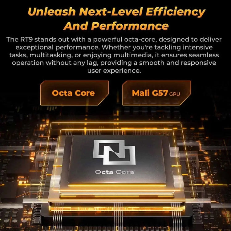 OUKITEL RT9 Tablet Robusto IP68/IP69K com Rede 4G, 6GB+256GB, 11 polegadas Android 14 Unisoc T606 Octa-Core Suporta Dual SIM, Plugue UE, RT9 6GB+256GB