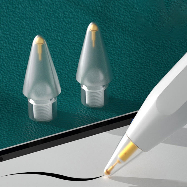 2 PCS Ponta de Caneta Stylus Agulha de Diamante Cristal 5.0 para Apple Pencil 1 / 2, 2 PCS 5.0