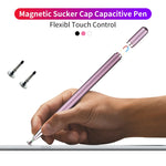 JD01 Tampa Magnética Universal para Caneta + Disco + Ponta de Caneta Sobressalente Stylus para Tablets Inteligentes e Telemóveis