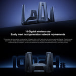Router WiFi Original Xiaomi 10 Gigabit Tri-Band Wireless Mesh Network Repetidor de Aceleração de Jogos, Plugue US, 10 Gigabit