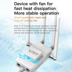VONETS VAR1200-H Ponte Sem Fios 1200Mbps Antena Externa Repetidor WiFi Dual-Band, Com 4 Antenas + Conjunto de Adaptador DC, VAR1200-H Com 4 Antenas + Conjunto de Adaptador DC