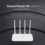Router WiFi Original Xiaomi 4A Controle Inteligente por APP AC1200 1167Mbps 128MB 2.4GHz & 5GHz CPU Dual-core Porta Ethernet Gigabit Repetidor Sem Fios com 4 Antenas, Suporte Web & Android & iOS, Plugue US, 4A (CPU Dual-core)