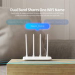 Router WiFi Original Xiaomi 4A Controle Inteligente por APP AC1200 1167Mbps 128MB 2.4GHz & 5GHz CPU Dual-core Porta Ethernet Gigabit Repetidor Sem Fios com 4 Antenas, Suporte Web & Android & iOS, Plugue US, 4A (CPU Dual-core)
