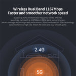 Router WiFi Original Xiaomi 4A Controle Inteligente por APP AC1200 1167Mbps 128MB 2.4GHz & 5GHz CPU Dual-core Porta Ethernet Gigabit Repetidor Sem Fios com 4 Antenas, Suporte Web & Android & iOS, Plugue US, 4A (CPU Dual-core)