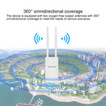 Amplificador de Sinal Sem Fios Impermeável COMFAST CF-EW72 1200Mbs para Exterior com 2 Antenas, CF-EW72 Edição Norte-Americana